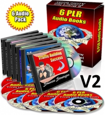 Product picture Pack of 6 PLR Audio eBooks