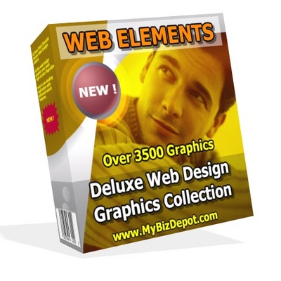 Product picture WEB ELEMENTS Deluxe Web Design Graphics Collection