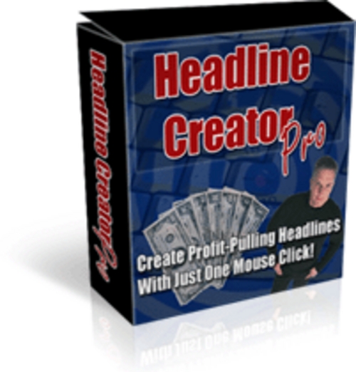 Product picture Headline Creator Pro (includes Master Resale Rights)