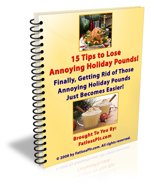 Product picture 15 Tips to Lose Annoying Holiday Pounds (MRR)